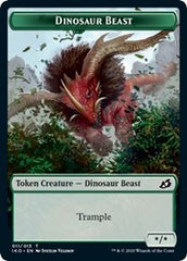 Dinosaur Beast // Human Soldier (004) Double-Sided Token [Ikoria: Lair of Behemoths Tokens] | The CG Realm