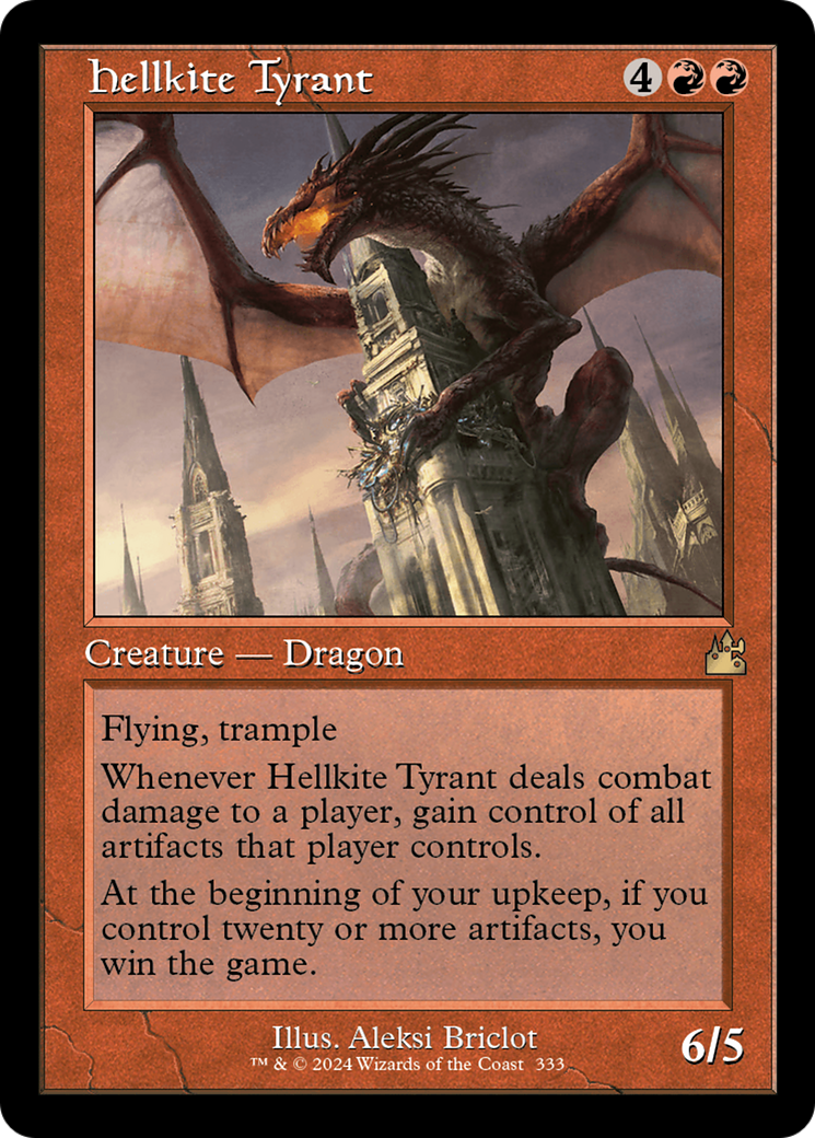 Hellkite Tyrant (Retro Frame) [Ravnica Remastered] | The CG Realm