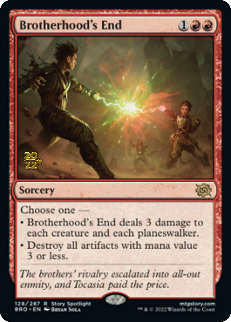 Brotherhood's End [The Brothers' War Prerelease Promos] | The CG Realm