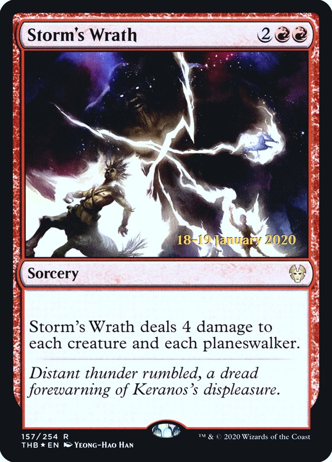 Storm's Wrath [Theros Beyond Death Prerelease Promos] | The CG Realm