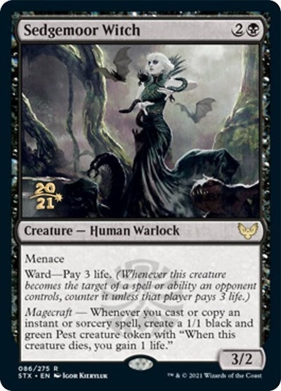 Sedgemoor Witch [Strixhaven: School of Mages Prerelease Promos] | The CG Realm