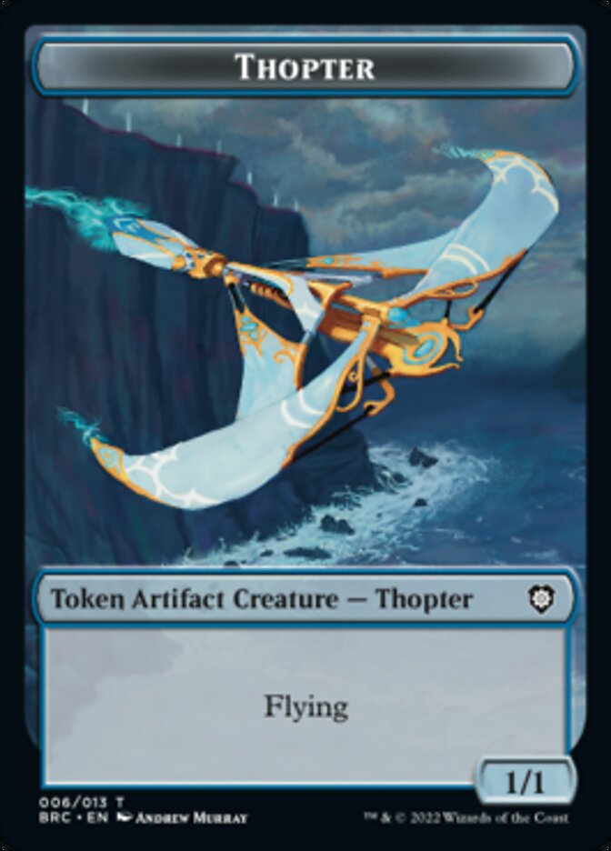 Copy // Thopter (006) Double-Sided Token [The Brothers' War Commander Tokens] | The CG Realm