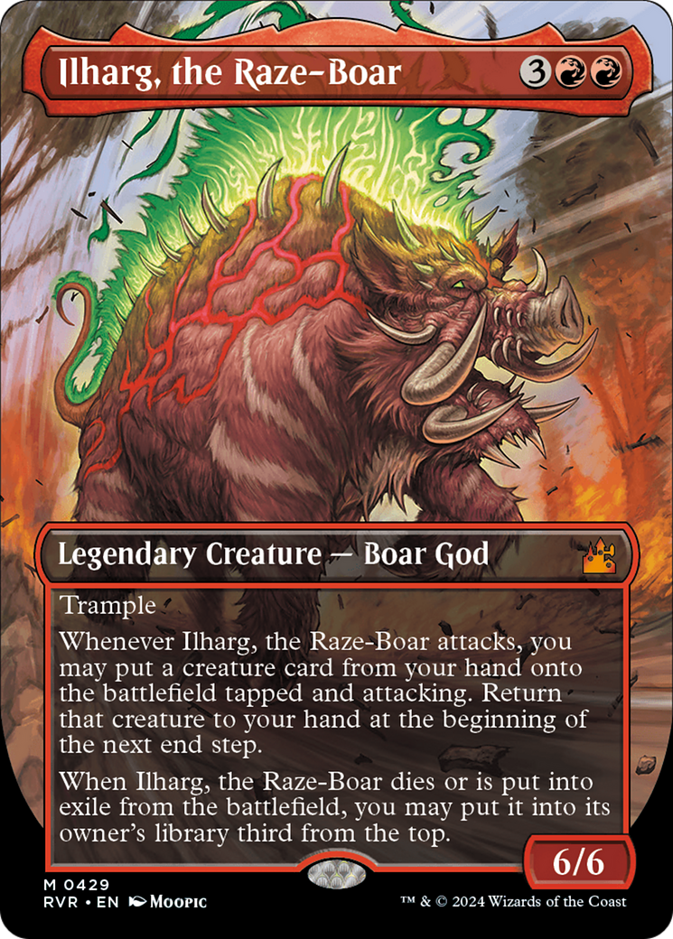 Ilharg, the Raze-Boar (Anime Borderless) [Ravnica Remastered] | The CG Realm