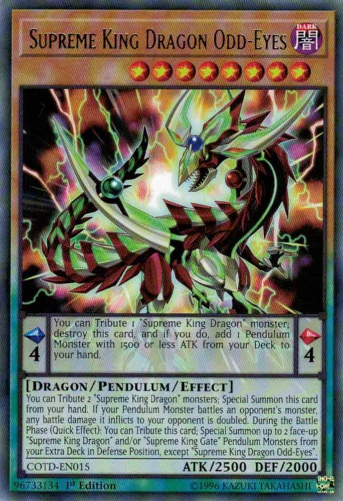 Supreme King Dragon Odd-Eyes [COTD-EN015] Rare | The CG Realm