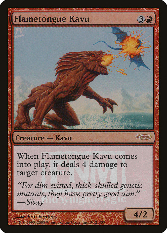 Flametongue Kavu [Friday Night Magic 2005] | The CG Realm