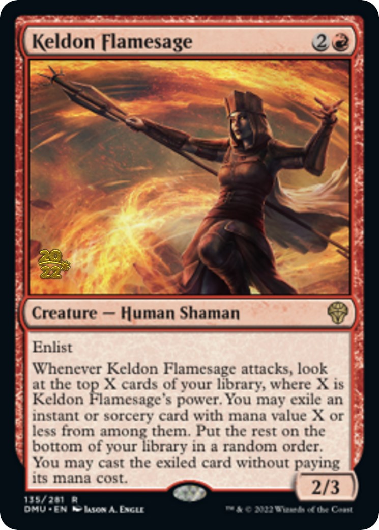 Keldon Flamesage [Dominaria United Prerelease Promos] | The CG Realm