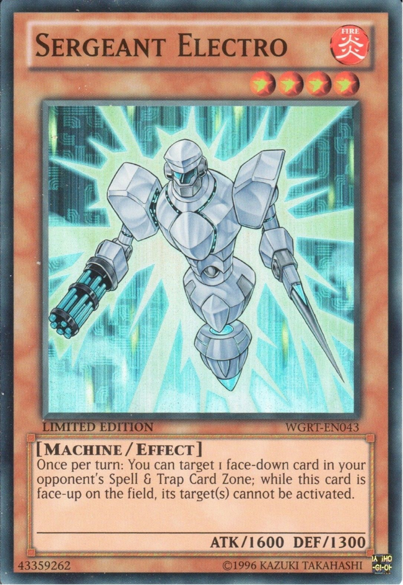 Sergeant Electro [WGRT-EN043] Super Rare | The CG Realm