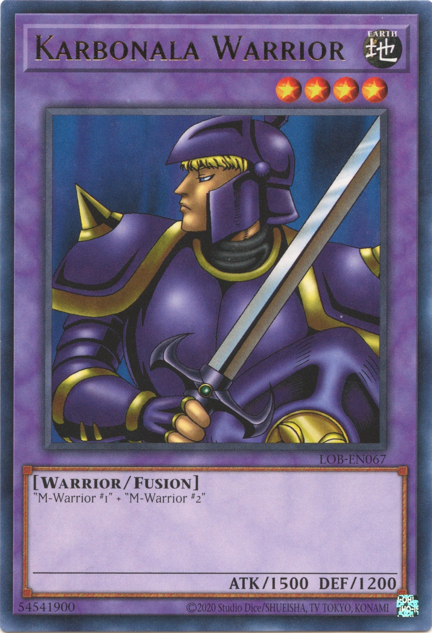 Karbonala Warrior (25th Anniversary) [LOB-EN067] Rare | The CG Realm