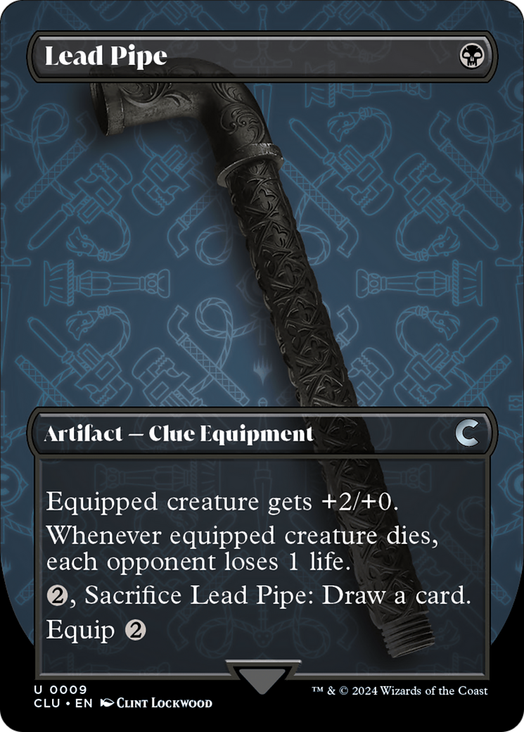 Lead Pipe (Borderless) [Ravnica: Clue Edition] | The CG Realm