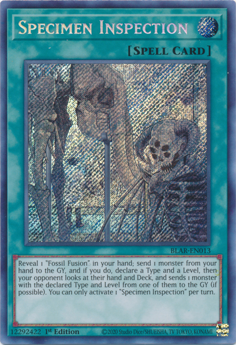 Specimen Inspection [BLAR-EN013] Secret Rare | The CG Realm