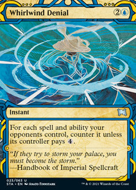 Whirlwind Denial (Foil Etched) [Strixhaven: School of Mages Mystical Archive] | The CG Realm