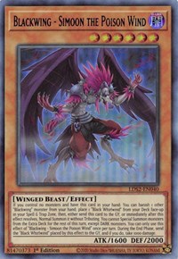 Blackwing - Simoon the Poison Wind (Blue) [LDS2-EN040] Ultra Rare | The CG Realm