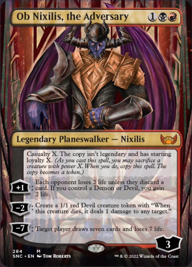 Ob Nixilis, the Adversary (Borderless) [Streets of New Capenna] | The CG Realm