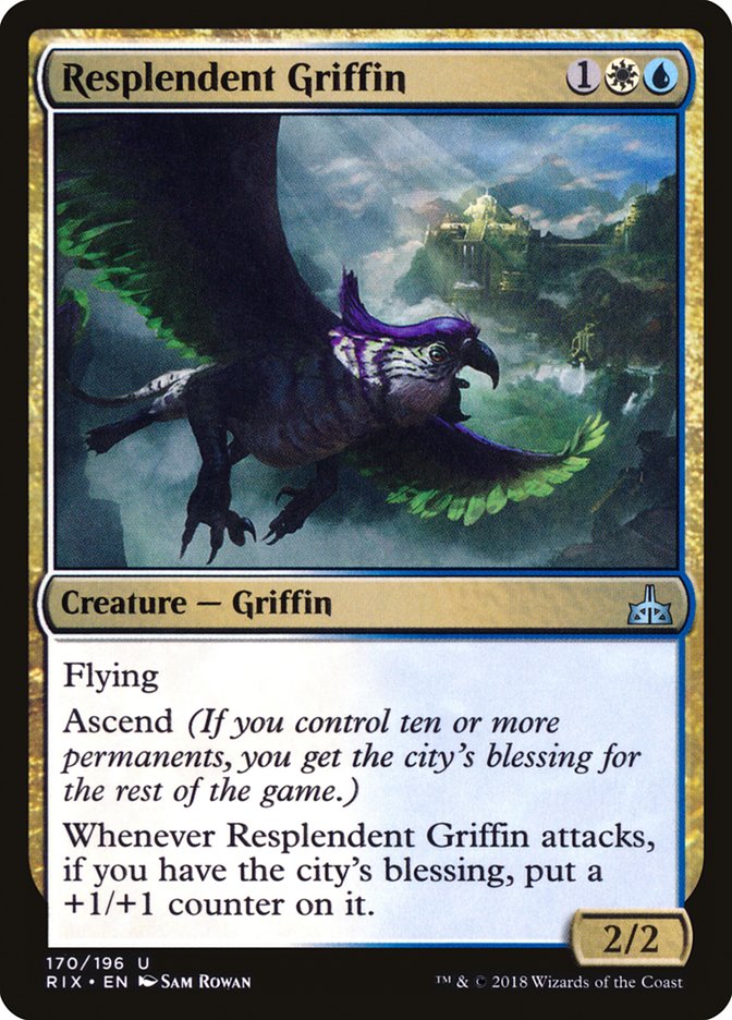 Resplendent Griffin [Rivals of Ixalan] | The CG Realm