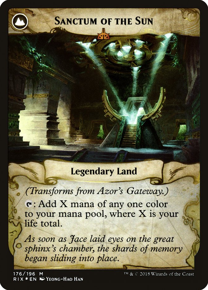 Azor's Gateway // Sanctum of the Sun [Rivals of Ixalan Prerelease Promos] | The CG Realm