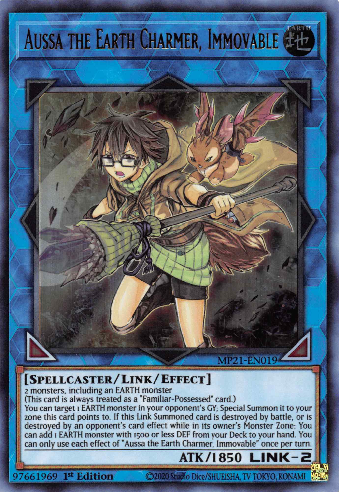 Aussa the Earth Charmer, Immovable [MP21-EN019] Ultra Rare | The CG Realm