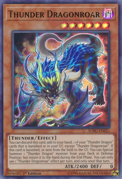 Thunder Dragonroar [SOFU-EN021] Ultra Rare | The CG Realm