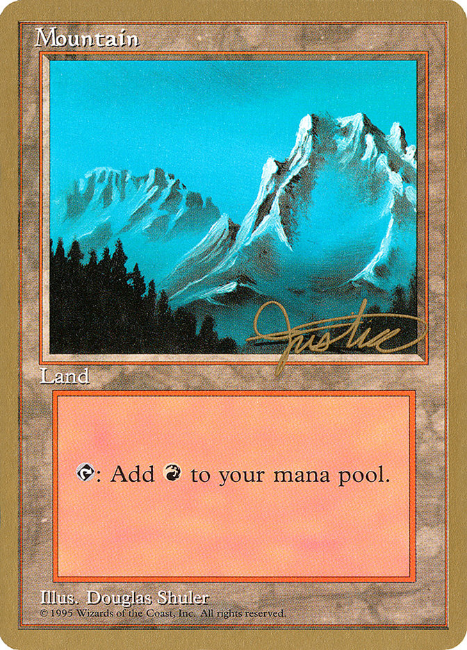 Mountain (mj374) (Mark Justice) [Pro Tour Collector Set] | The CG Realm