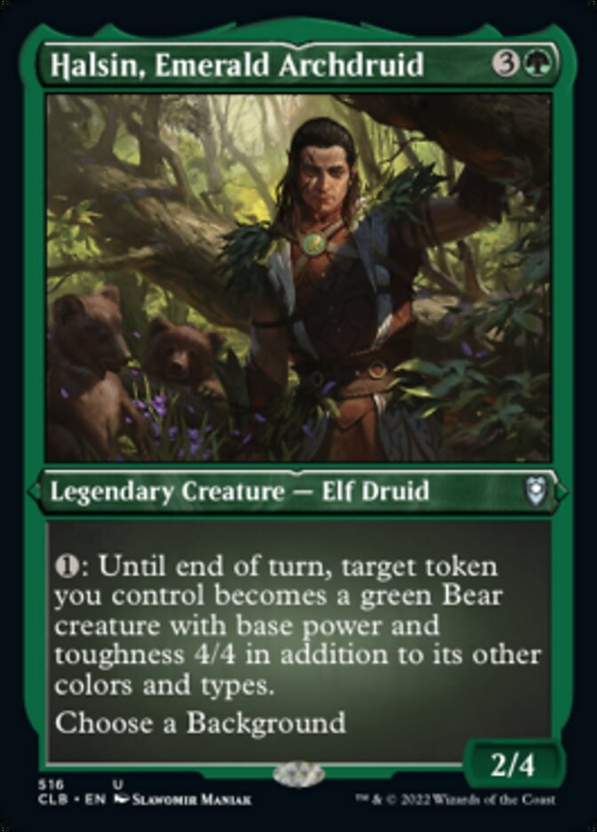 Halsin, Emerald Archdruid (Foil Etched) [Commander Legends: Battle for Baldur's Gate] | The CG Realm