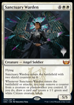 Sanctuary Warden (Promo Pack) [Streets of New Capenna Promos] | The CG Realm