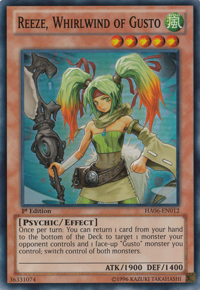 Reeze, Whirlwind of Gusto [HA06-EN012] Super Rare | The CG Realm