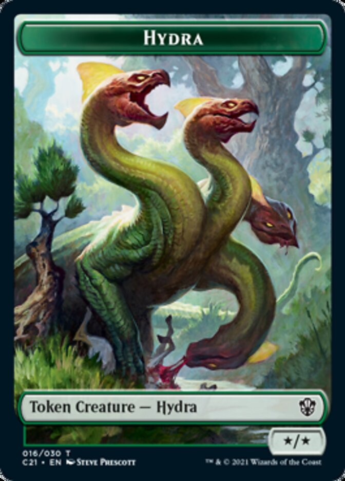 Hydra // Boar Double-Sided Token [Commander 2021 Tokens] | The CG Realm