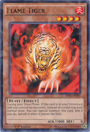 Flame Tiger [BP03-EN095] Shatterfoil Rare | The CG Realm