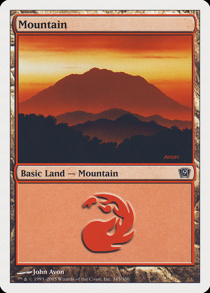 Mountain (345) [Ninth Edition] | The CG Realm