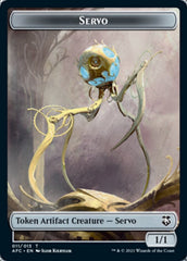 Servo // Zombie Double-Sided Token [Dungeons & Dragons: Adventures in the Forgotten Realms Commander Tokens] | The CG Realm