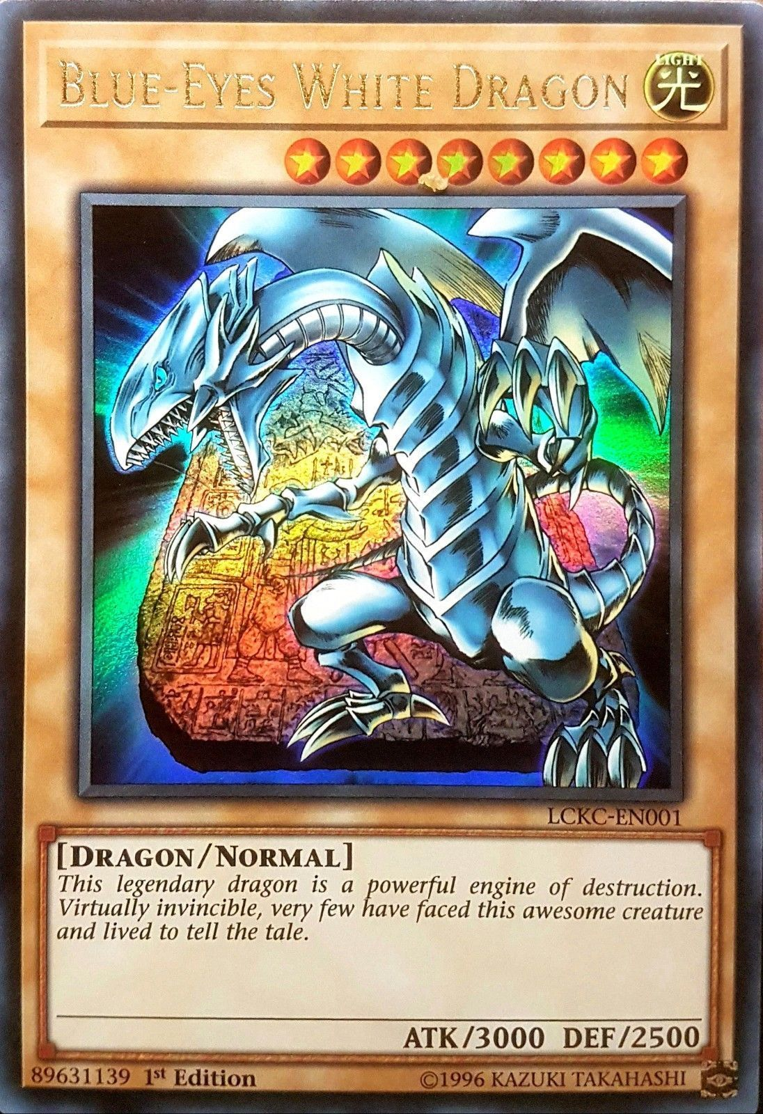 Blue-Eyes White Dragon (Version 4) [LCKC-EN001] Ultra Rare | The CG Realm