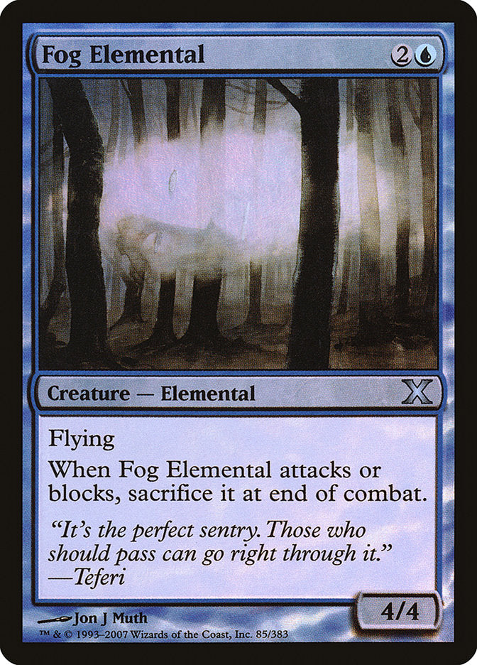 Fog Elemental (Premium Foil) [Tenth Edition] | The CG Realm