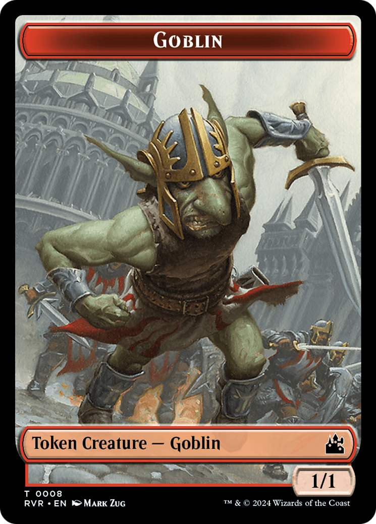 Goblin (0008) // Angel (0003) Double-Sided Token [Ravnica Remastered Tokens] | The CG Realm