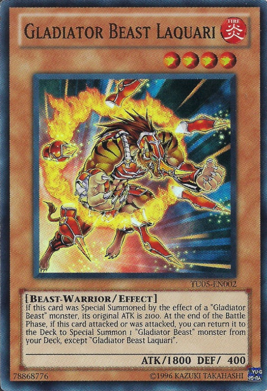 Gladiator Beast Laquari [TU05-EN002] Super Rare | The CG Realm