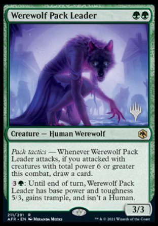 Werewolf Pack Leader (Promo Pack) [Dungeons & Dragons: Adventures in the Forgotten Realms Promos] | The CG Realm