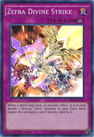 Zefra Divine Strike [CROS-EN072] Super Rare | The CG Realm