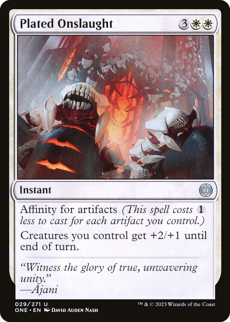 Plated Onslaught [Phyrexia: All Will Be One] | The CG Realm