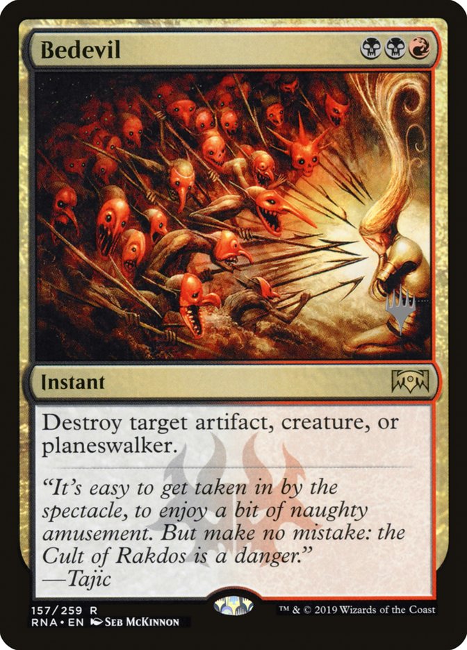 Bedevil (Promo Pack) [Ravnica Allegiance Promos] | The CG Realm