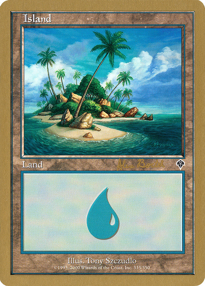 Island (ab335b) (Alex Borteh) [World Championship Decks 2001] | The CG Realm