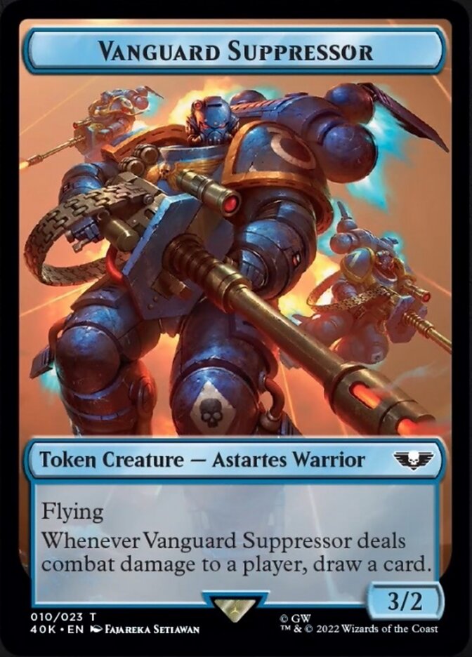 Soldier (004) // Vanguard Suppressor Double-Sided Token [Warhammer 40,000 Tokens] | The CG Realm