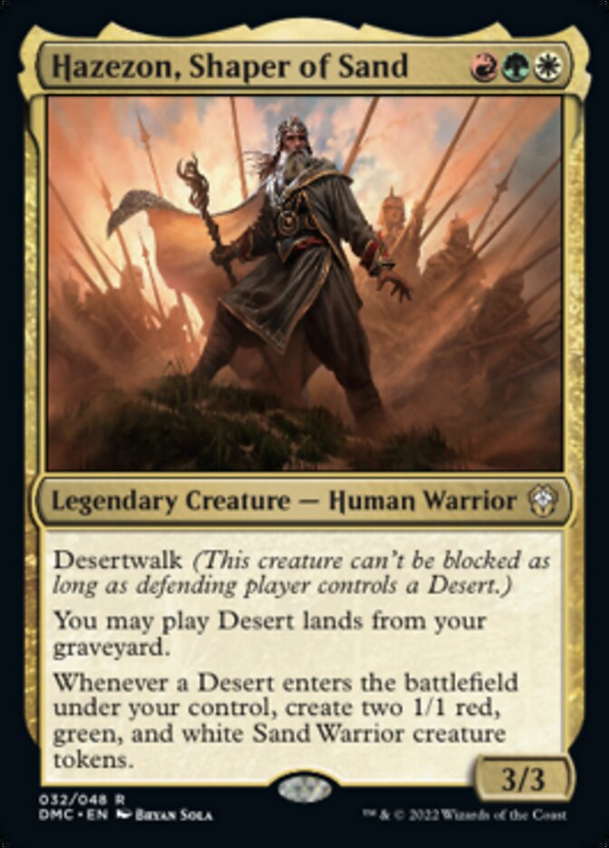 Hazezon, Shaper of Sand [Dominaria United Commander] | The CG Realm