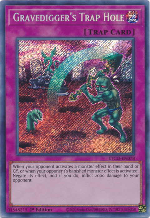 Gravedigger's Trap Hole [ETCO-EN078] Secret Rare | The CG Realm