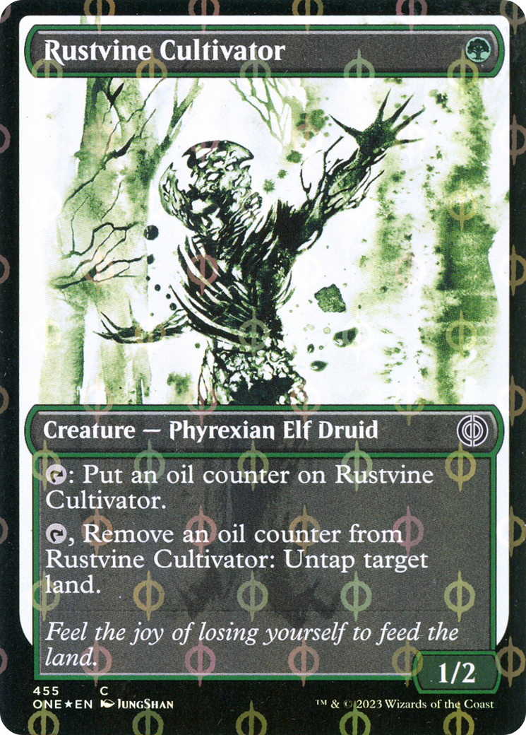 Rustvine Cultivator (Showcase Ichor Step-and-Compleat Foil) [Phyrexia: All Will Be One] | The CG Realm