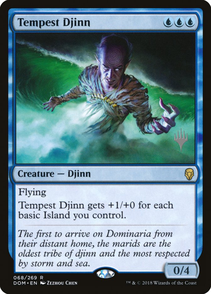 Tempest Djinn (Promo Pack) [Dominaria Promos] | The CG Realm