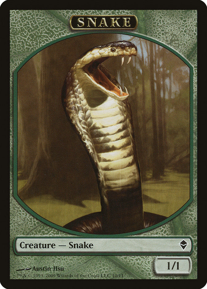 Snake Token [Zendikar Tokens] | The CG Realm