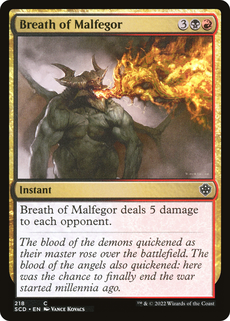 Breath of Malfegor [Starter Commander Decks] | The CG Realm