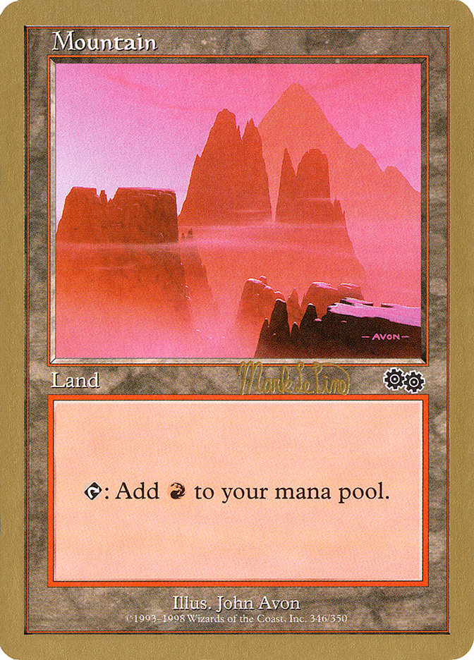 Mountain (mlp346b) (Mark Le Pine) [World Championship Decks 1999] | The CG Realm