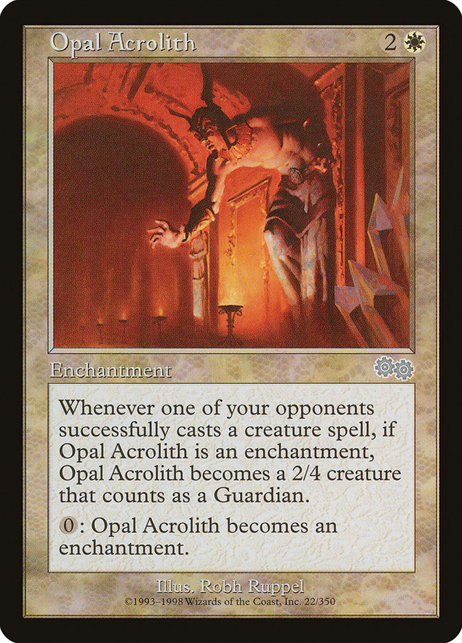 Opal Acrolith [Urza's Saga] | The CG Realm