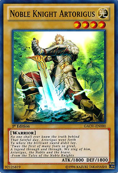 Noble Knight Artorigus [GAOV-EN000] Super Rare | The CG Realm