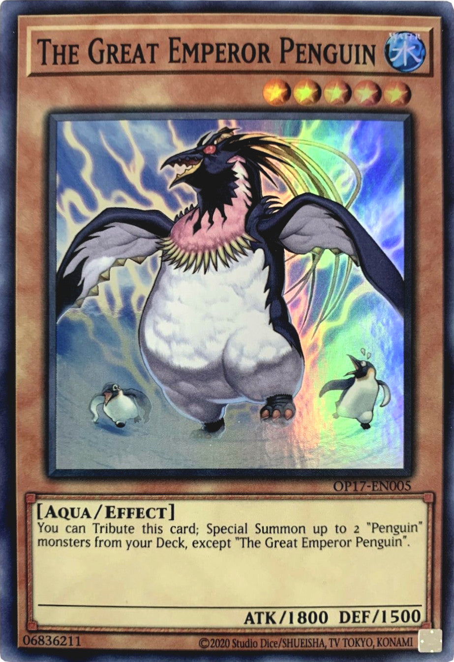 The Great Emperor Penguin [OP17-EN005] Super Rare | The CG Realm