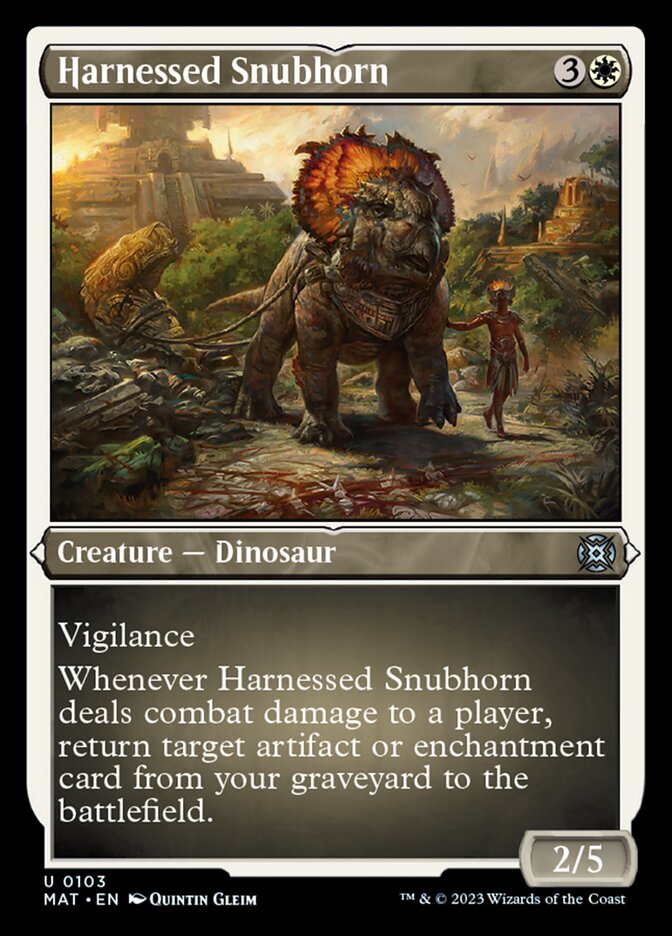 Harnessed Snubhorn (Foil Etched) [March of the Machine: The Aftermath] | The CG Realm